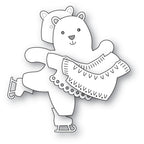 Poppy Stamps Stanzschablone - 2750 Nordic Skating Bear