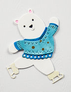 Poppy Stamps Stanzschablone - 2750 Nordic Skating Bear
