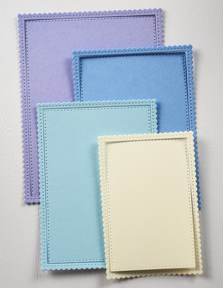 Poppy Stamps Stanzschablone - 2751 Scalloped Pinpoint Frames