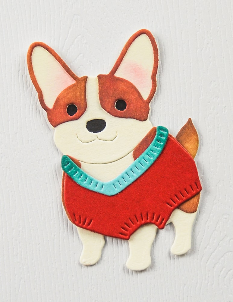 Poppy Stamps Stanzschablone - 2756 Happy Corgi