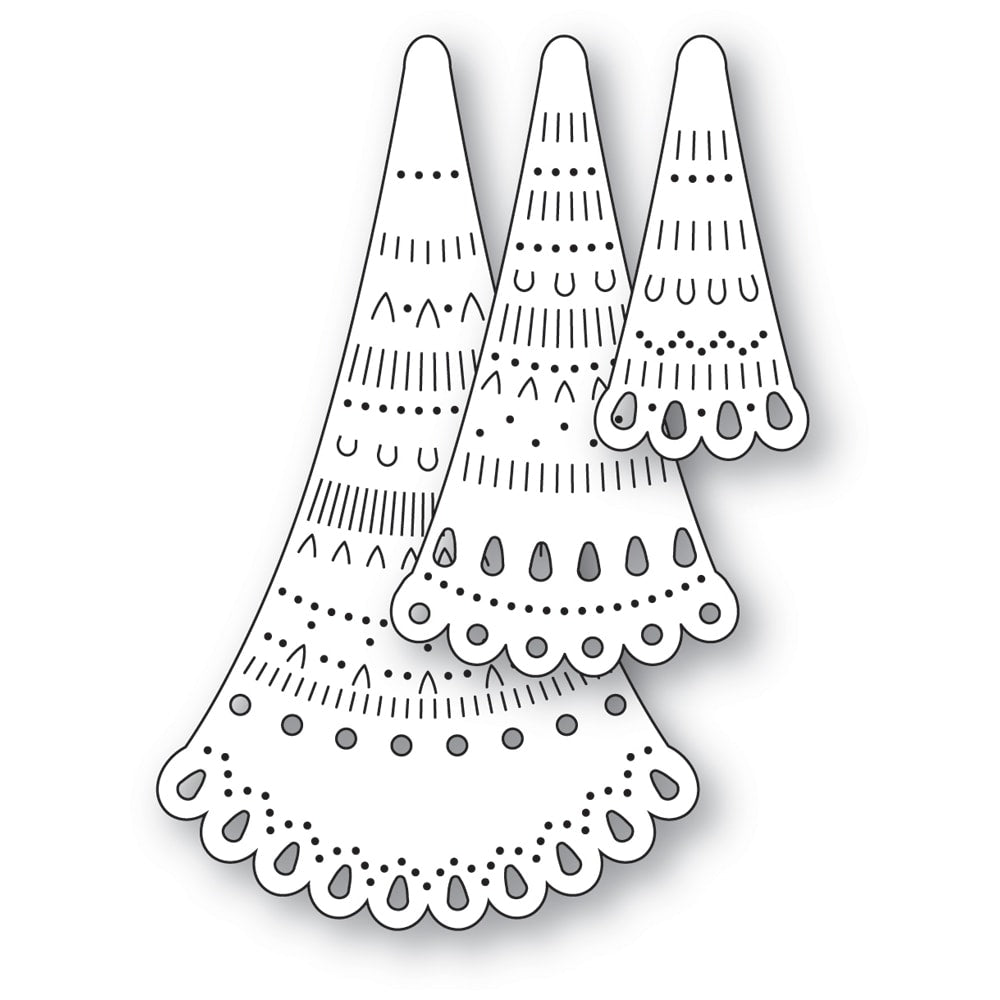 Poppy Stamps Stanzschablone - 2759 Nordic Grand Tree Toppers