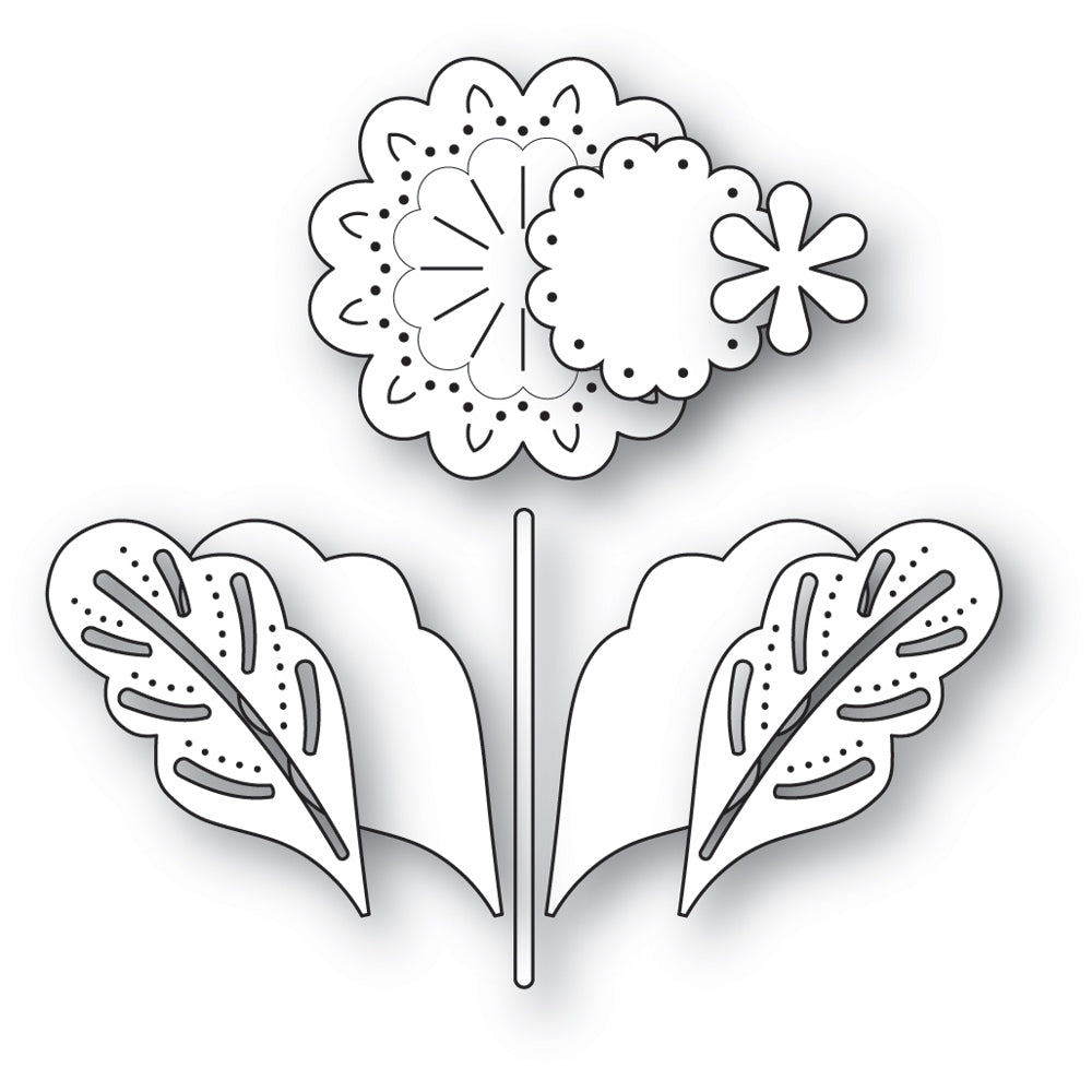 Poppy Stamps Stanzschablone - 2763 Nordic Luminelle Flower