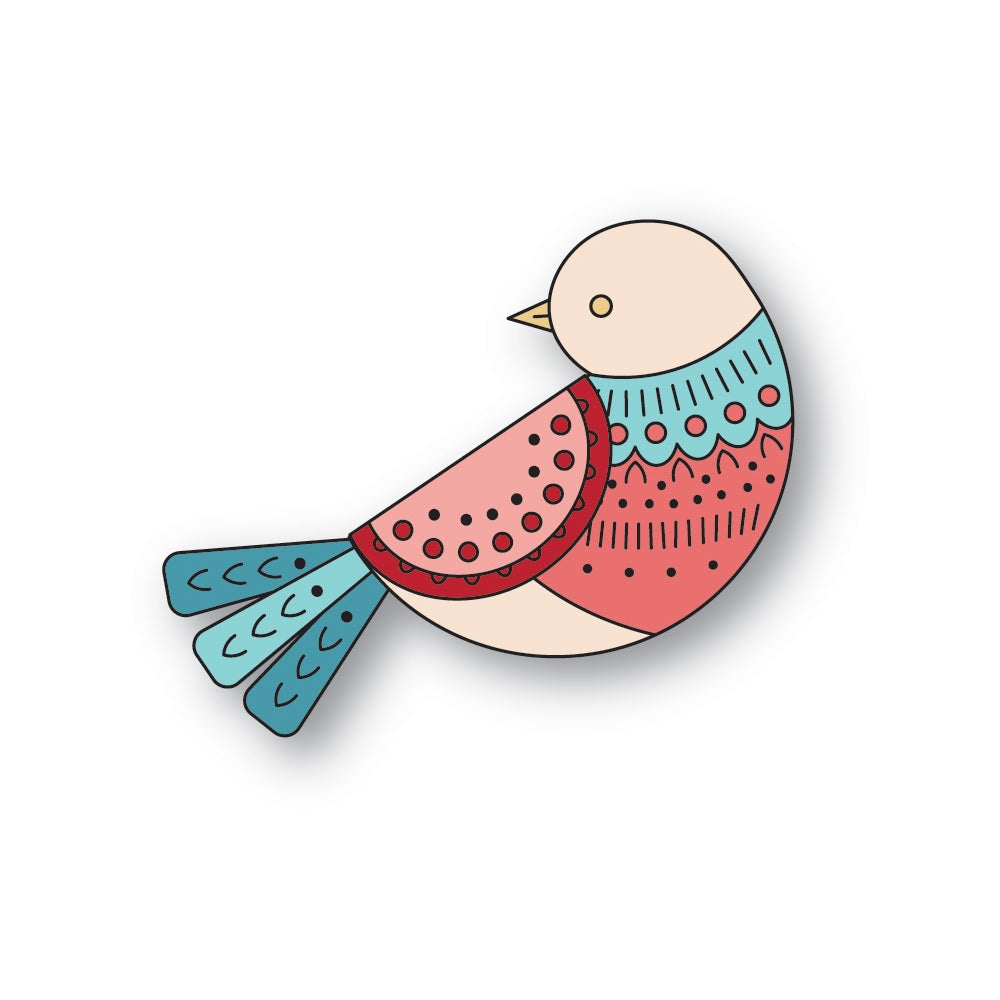 Poppy Stamps Stanzschablone - 2765 Nordic Nestled Bird