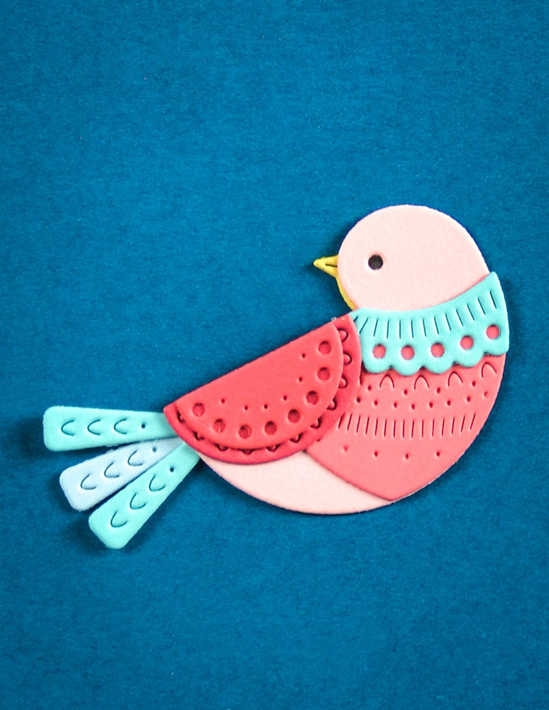 Poppy Stamps Stanzschablone - 2765 Nordic Nestled Bird