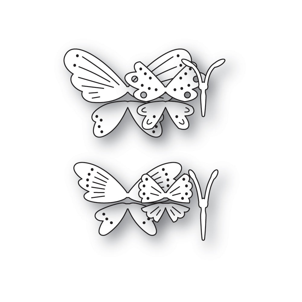 Poppy Stamps Stanzschablone - 2767 Nordic Cheery Butterflies