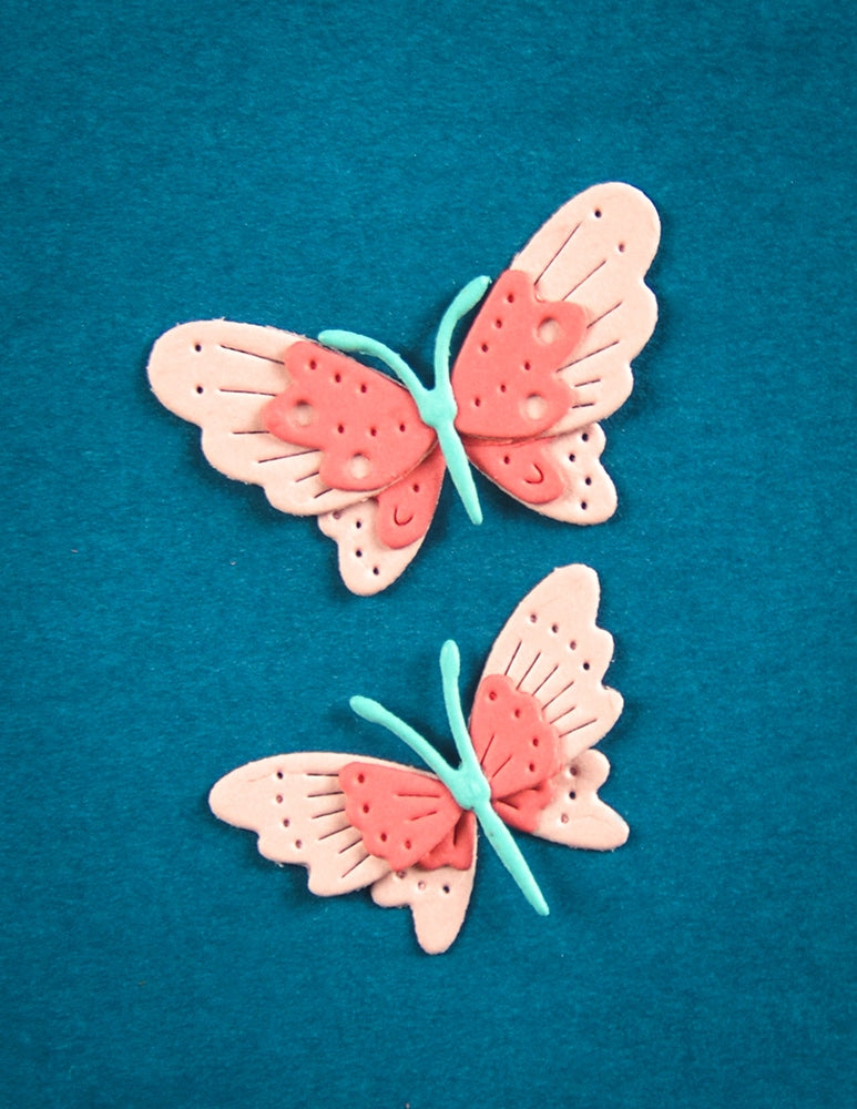 Poppy Stamps Stanzschablone - 2767 Nordic Cheery Butterflies