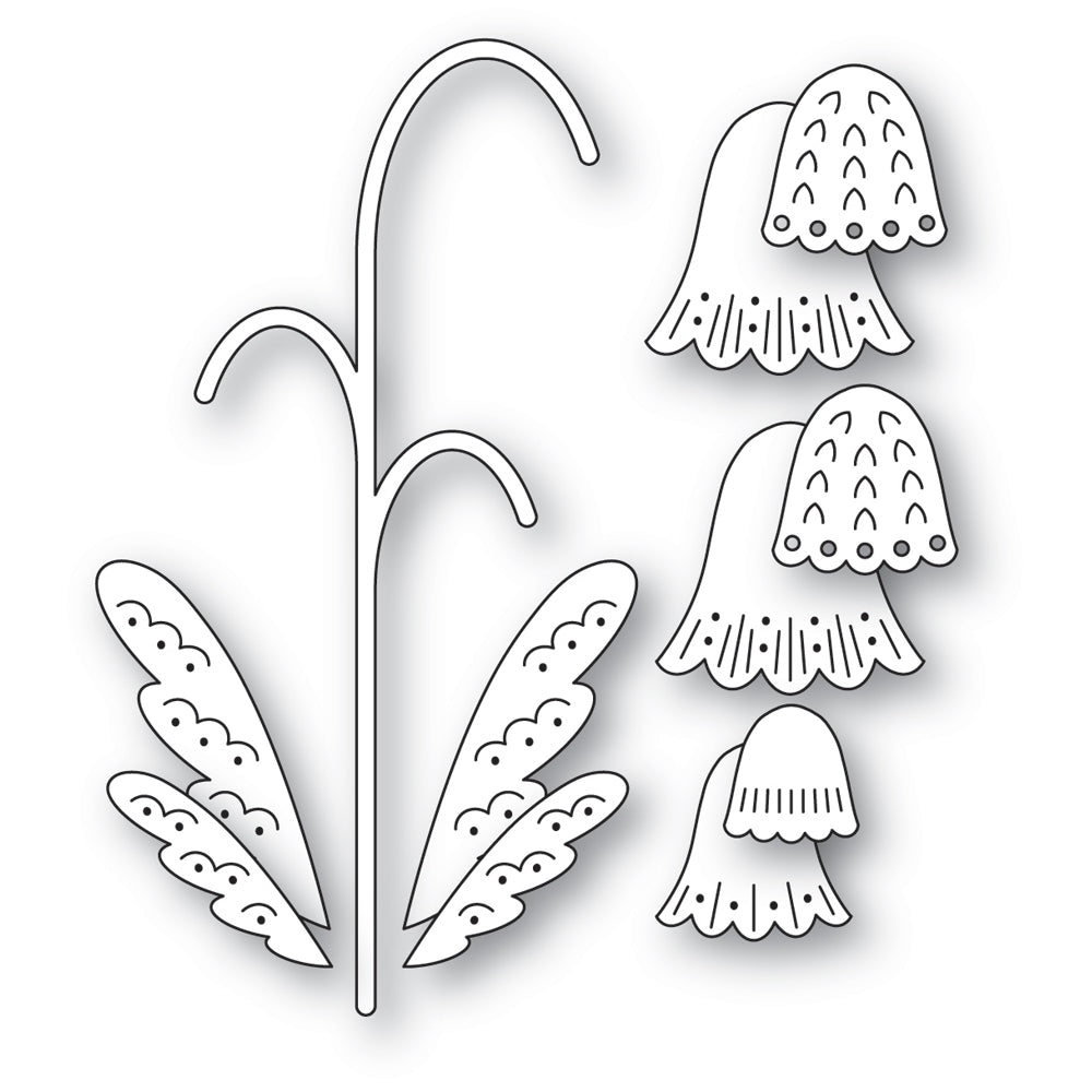 Poppy Stamps Stanzschablone - 2771 Nordic Pendant Flower