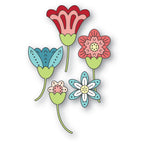 Poppy Stamps Stanzschablone - 2773 Nordic Scatter Flowers