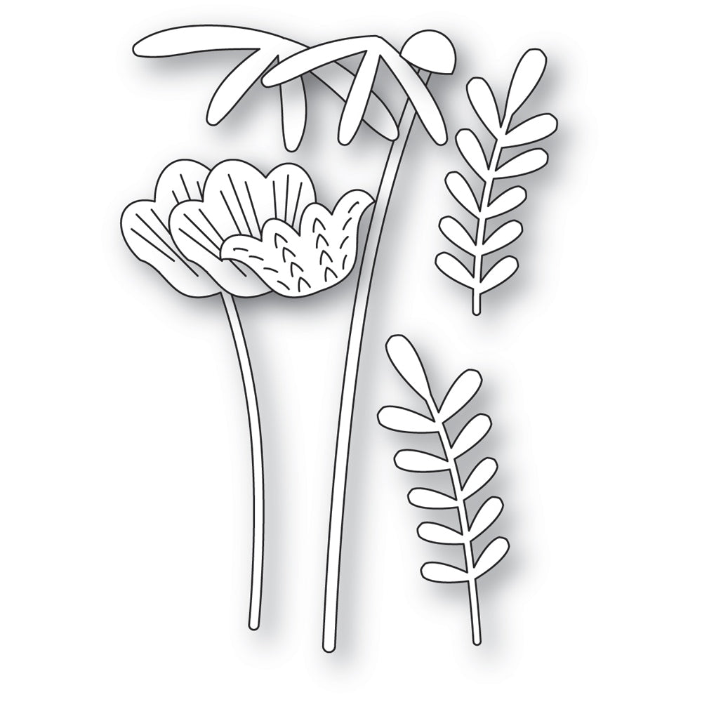 Poppy Stamps Stanzschablone - 2774 Lovely Floral Bundle