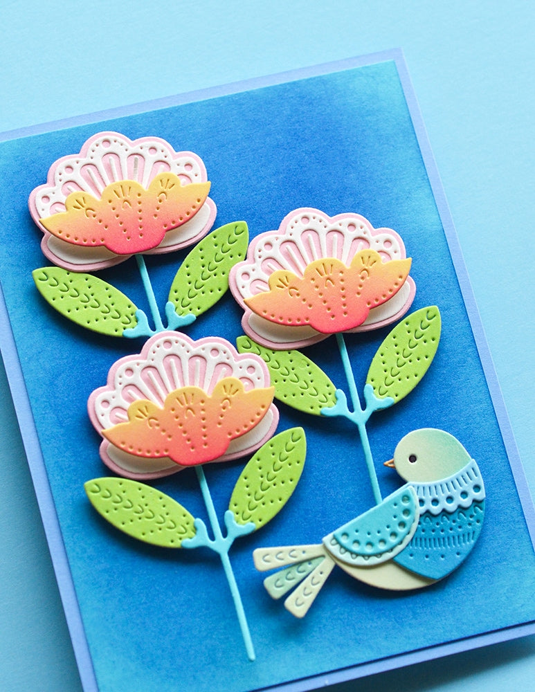 Poppy Stamps Stanzschablone - 2778 Nordic Petalglow Flower