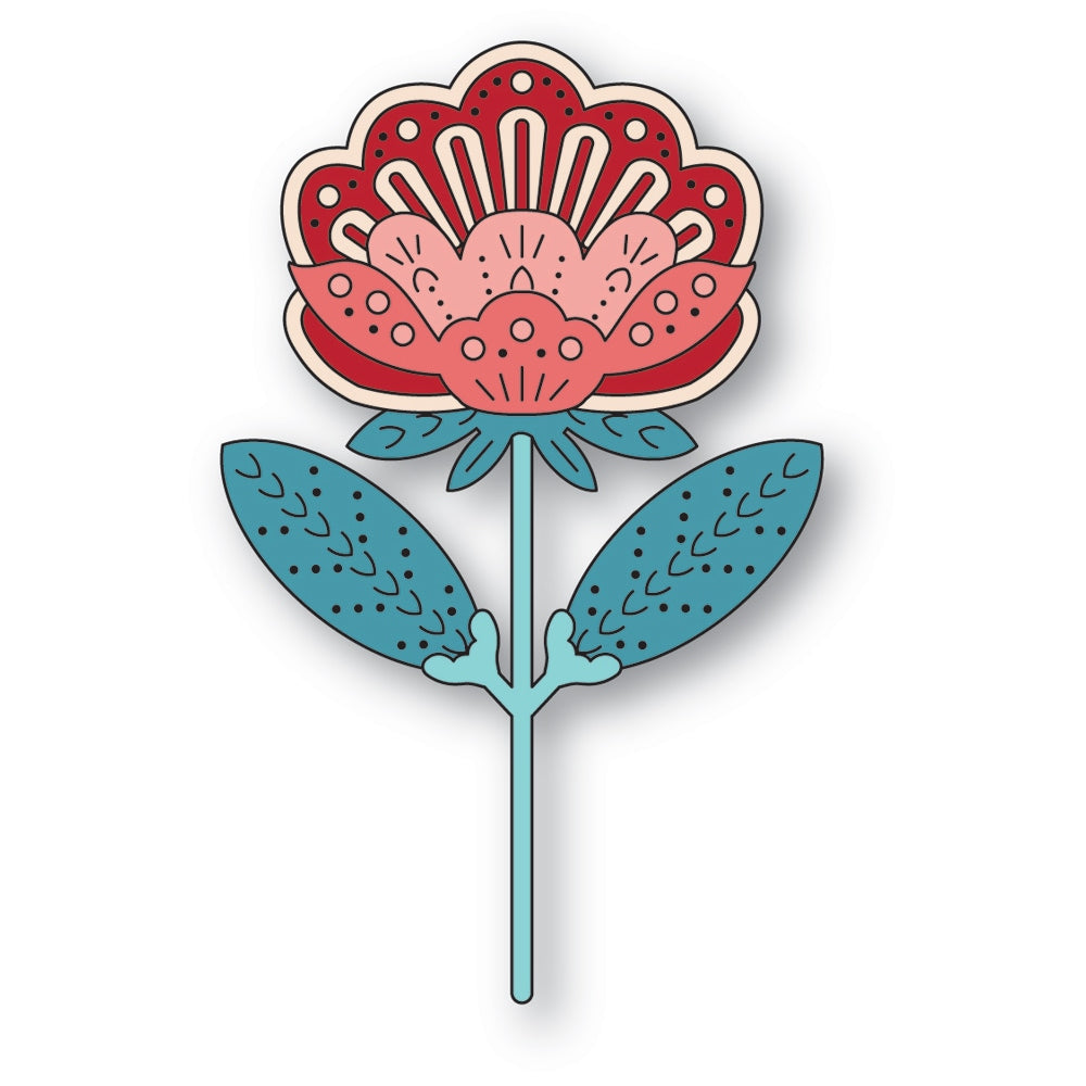 Poppy Stamps Stanzschablone - 2778 Nordic Petalglow Flower