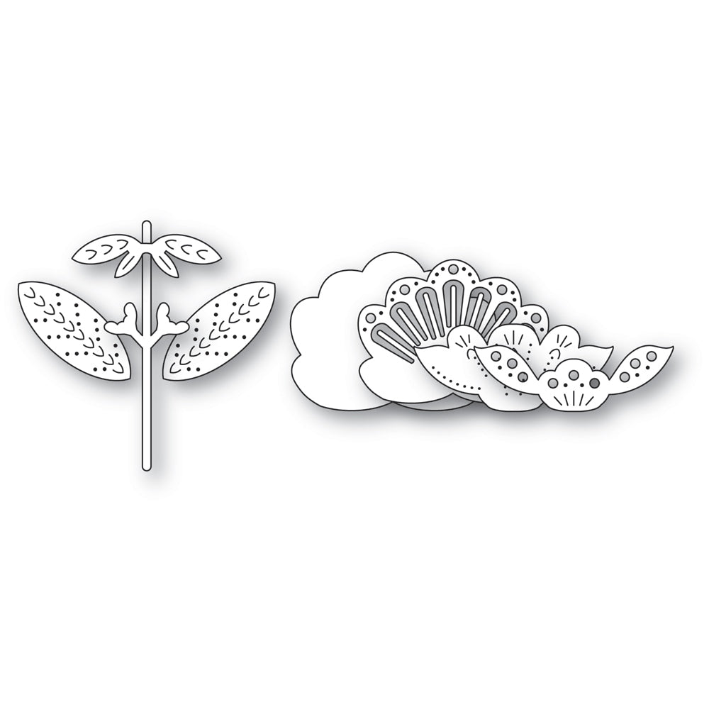 Poppy Stamps Stanzschablone - 2778 Nordic Petalglow Flower