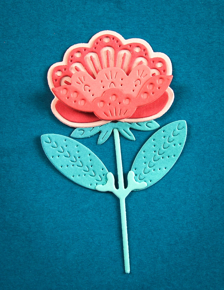 Poppy Stamps Stanzschablone - 2778 Nordic Petalglow Flower