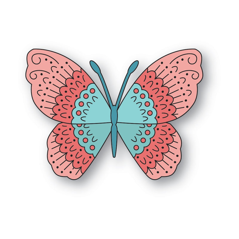 Poppy Stamps Stanzschablone - 2779 Nordic Whisper Butterfly