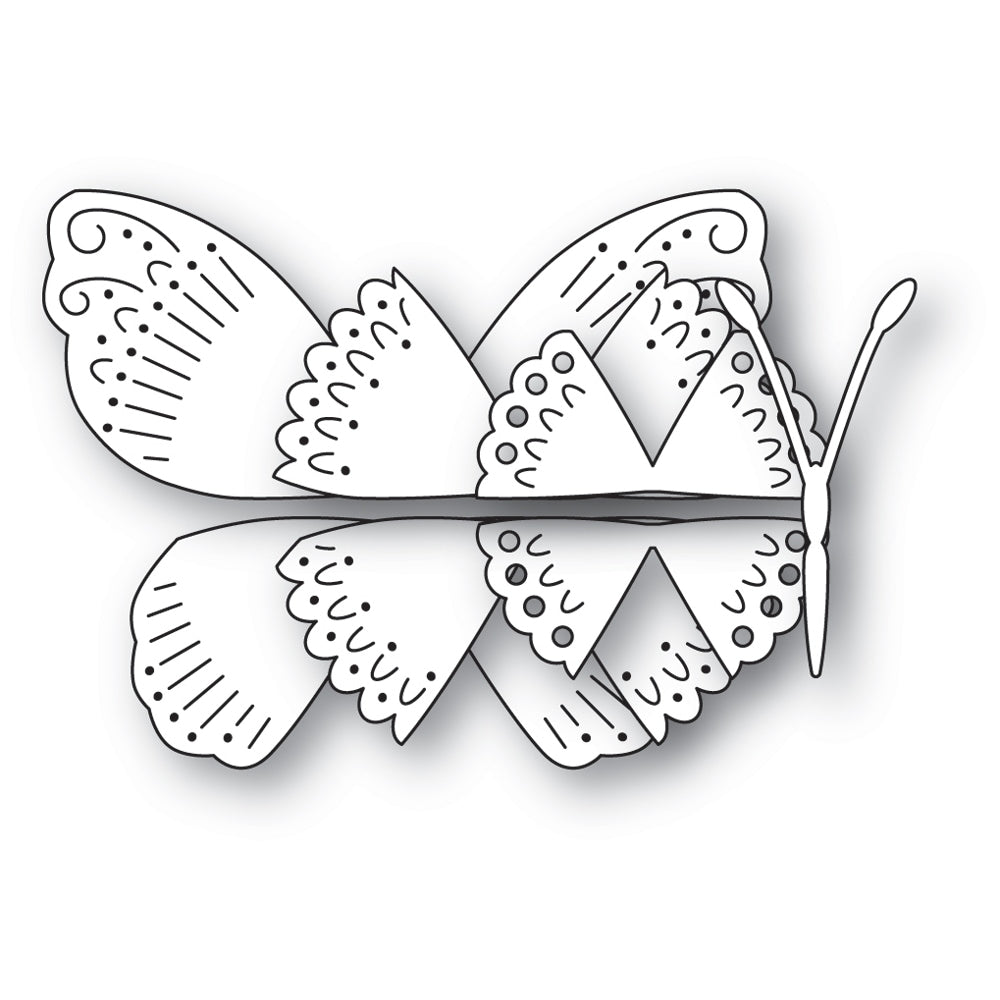 Poppy Stamps Stanzschablone - 2779 Nordic Whisper Butterfly