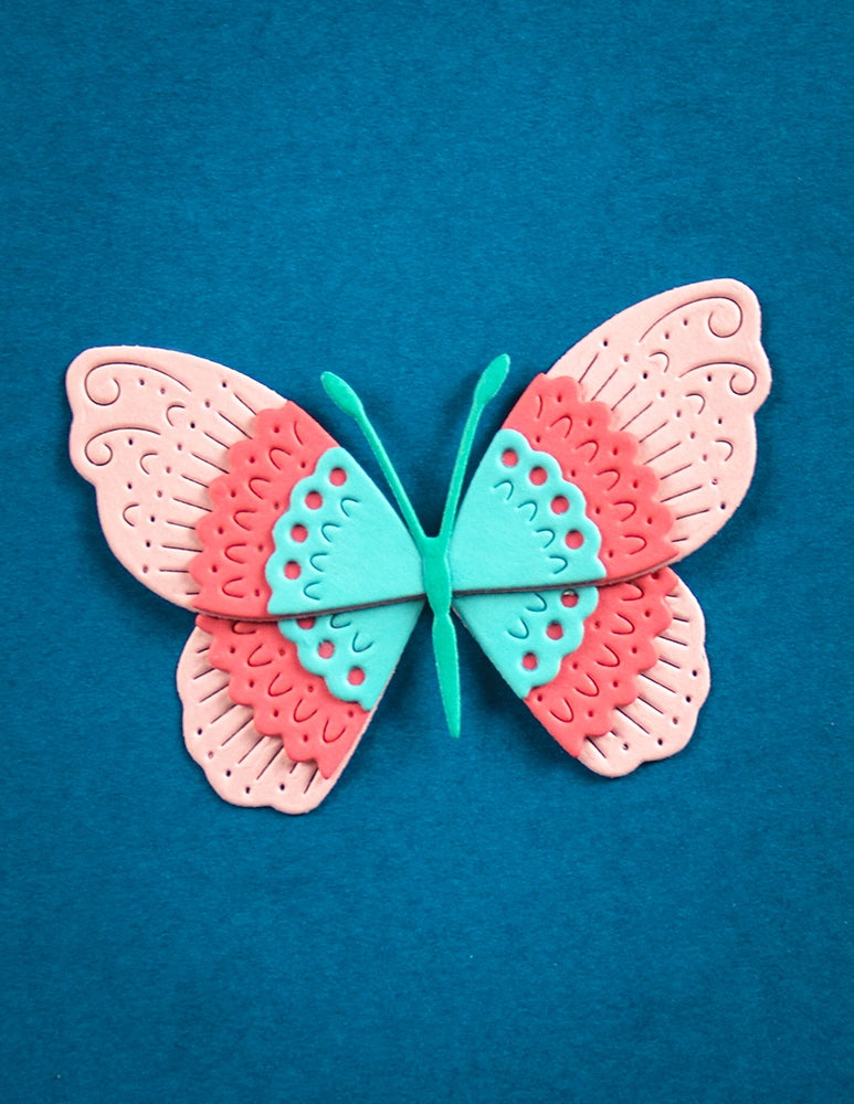 Poppy Stamps Stanzschablone - 2779 Nordic Whisper Butterfly