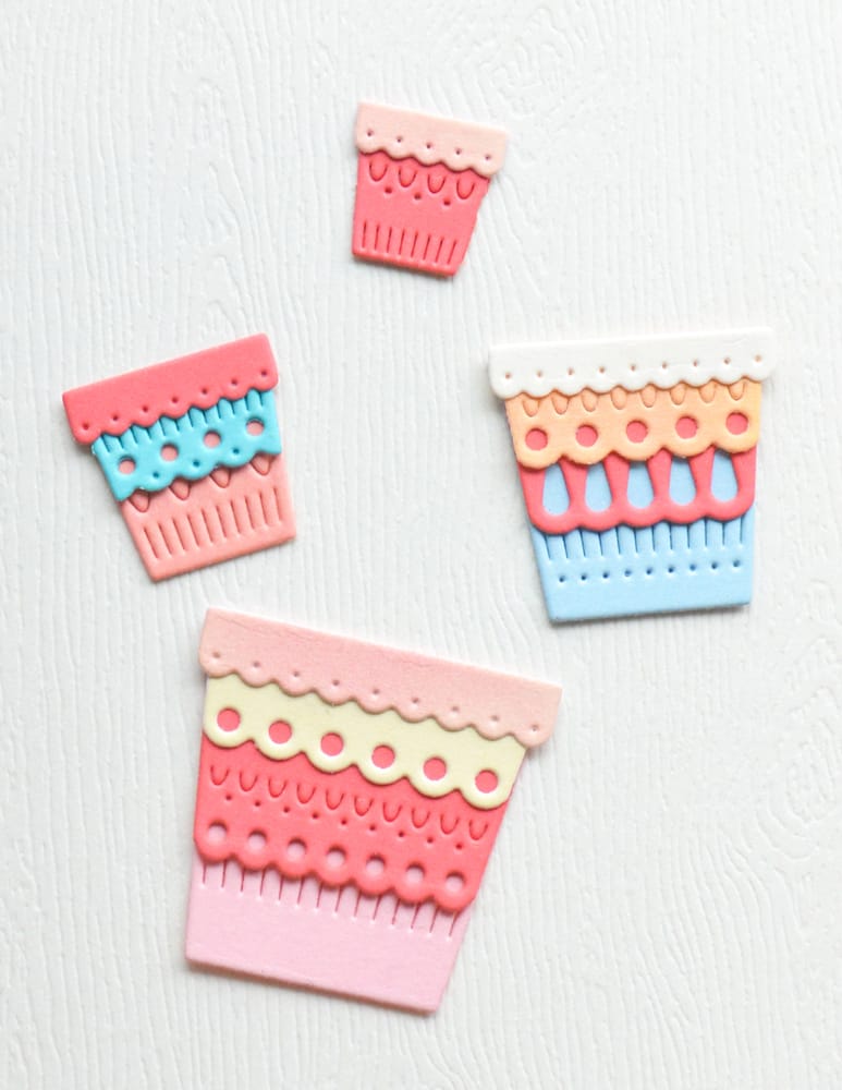 Poppy Stamps Stanzschablone - 2782 Nordic Scalloped Flower Pots