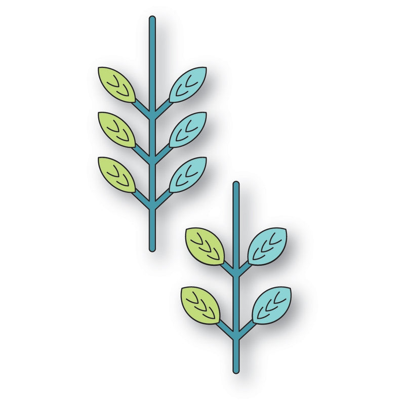 Poppy Stamps Stanzschablone - 2785 Nordic Leafy Stems