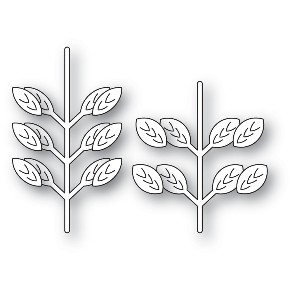 Poppy Stamps Stanzschablone - 2785 Nordic Leafy Stems