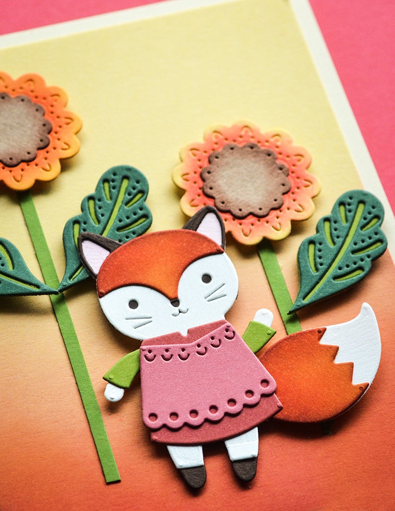 Poppy Stamps Stanzschablone - 2786 Nordic Waving Fox