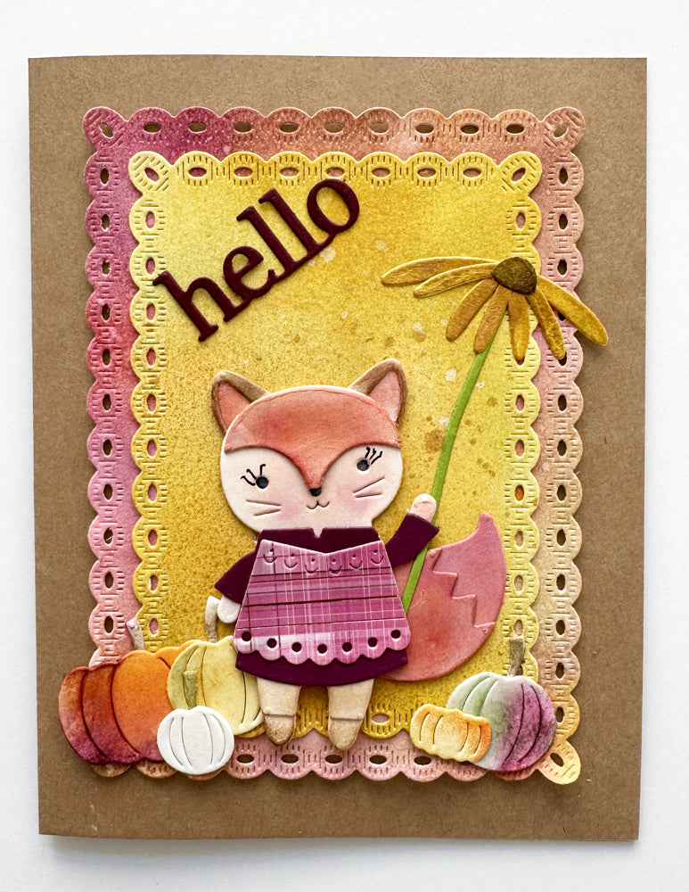 Poppy Stamps Stanzschablone - 2786 Nordic Waving Fox