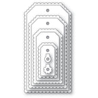 Poppy Stamps Stanzschablone - 2791 Scalloped Framer Tags