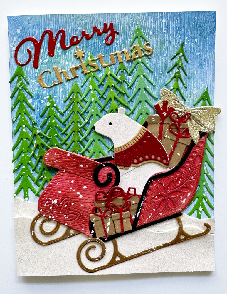 Poppy Stamps Stanzschablone - 2793 Luxury Sleigh