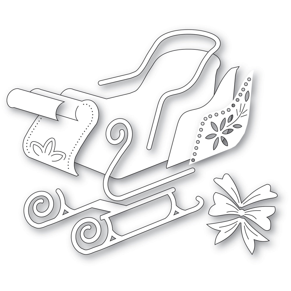 Poppy Stamps Stanzschablone - 2793 Luxury Sleigh