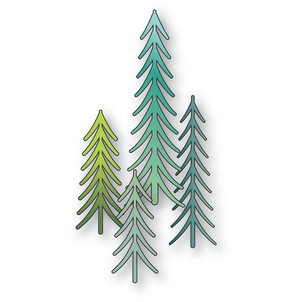 Poppy Stamps Stanzschablone - 2794 Trimmed Trees