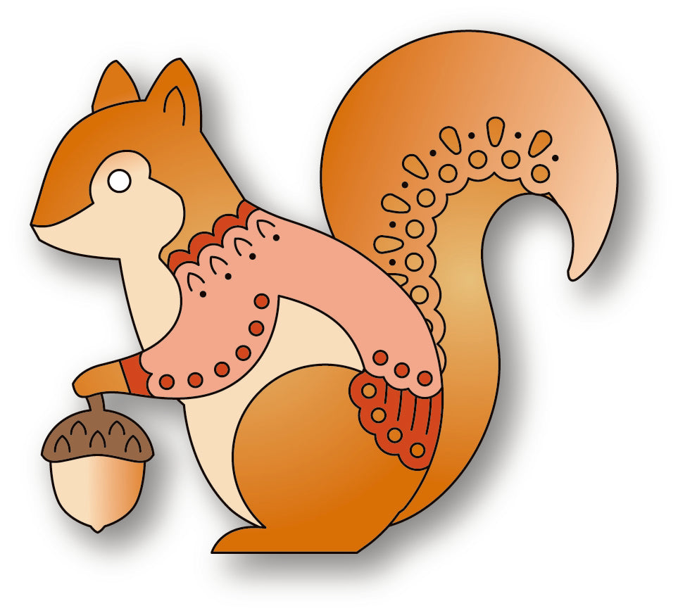 Poppy Stamps Stanzschablone - 2795 Nordic Acorn Squirrel