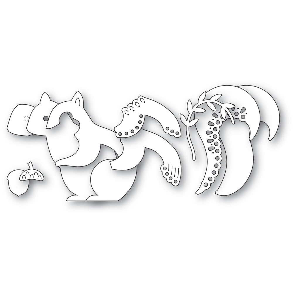 Poppy Stamps Stanzschablone - 2795 Nordic Acorn Squirrel