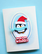 Poppy Stamps Stanzschablone - 2796 Winter Wrap Penguin