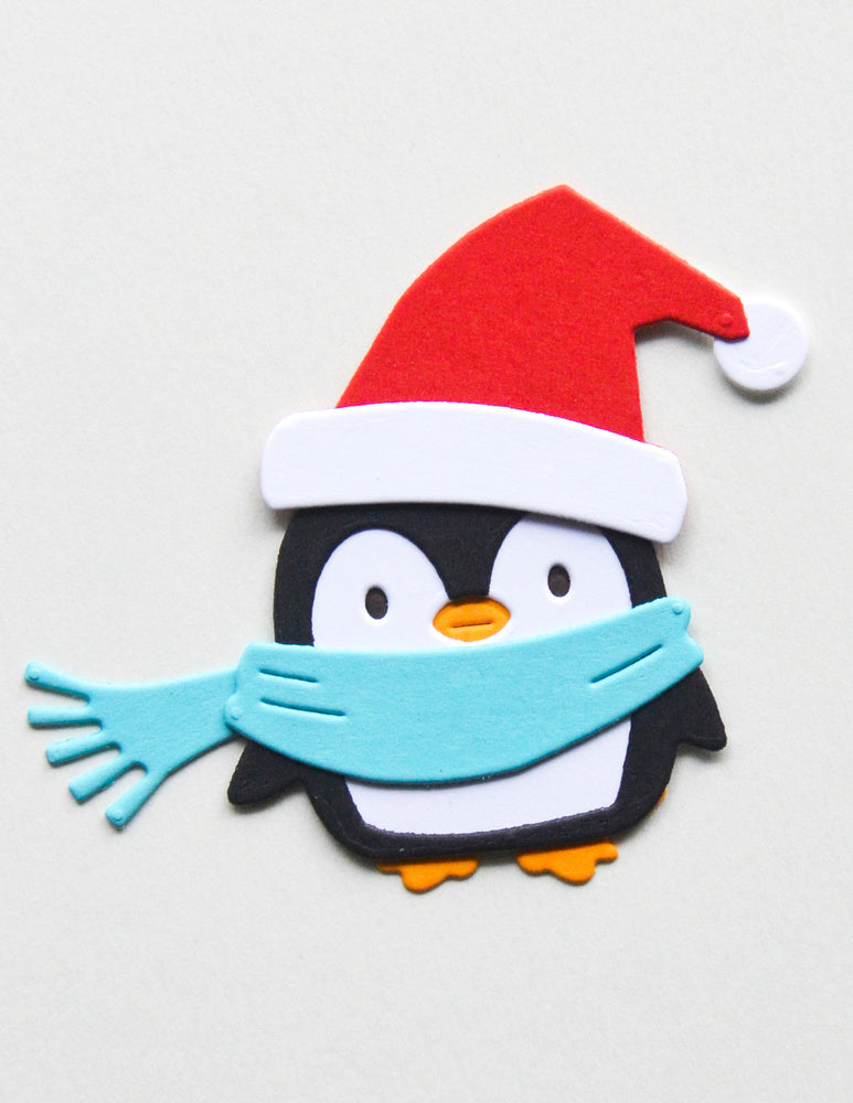 Poppy Stamps Stanzschablone - 2796 Winter Wrap Penguin