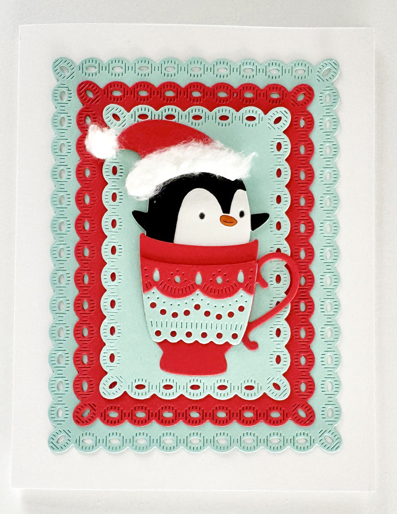 Poppy Stamps Stanzschablone - 2797 Santa Penguin