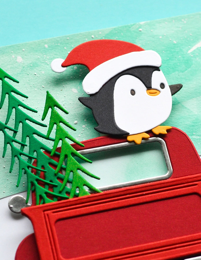 Poppy Stamps Stanzschablone - 2797 Santa Penguin