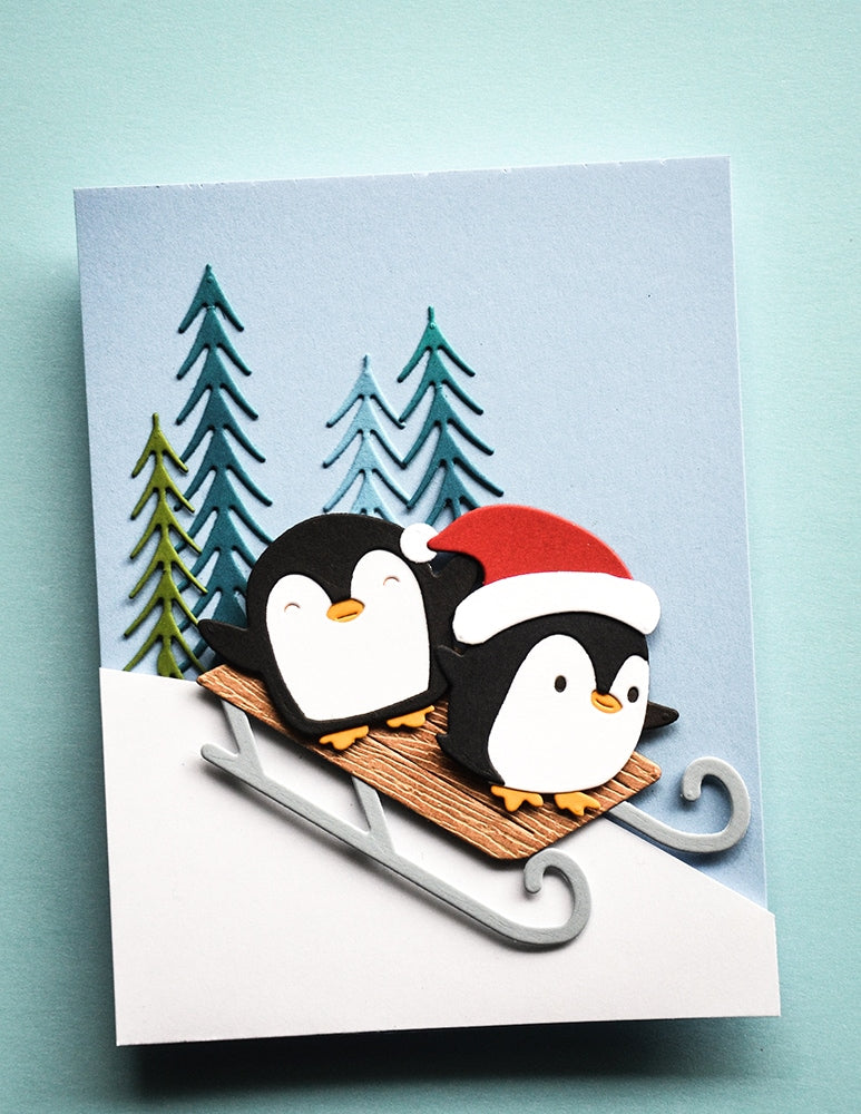 Poppy Stamps Stanzschablone - 2797 Santa Penguin