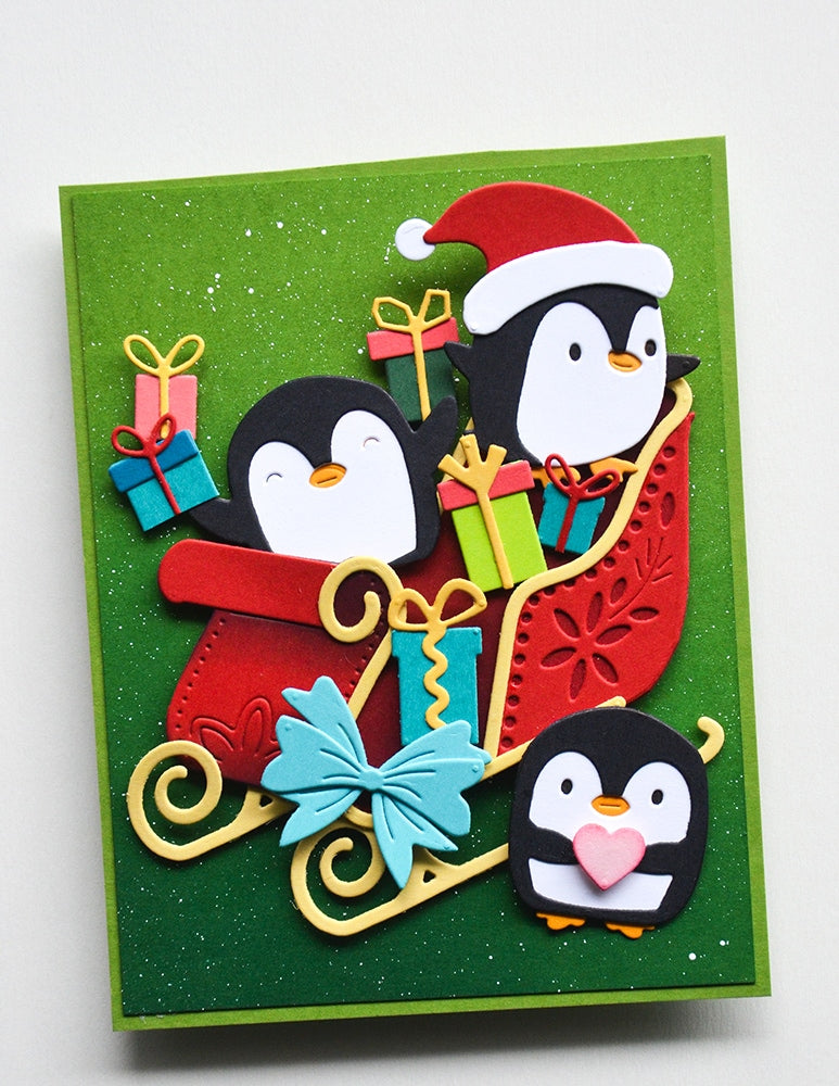 Poppy Stamps Stanzschablone - 2797 Santa Penguin