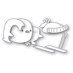 Poppy Stamps Stanzschablone - 2798 Ski Penguin