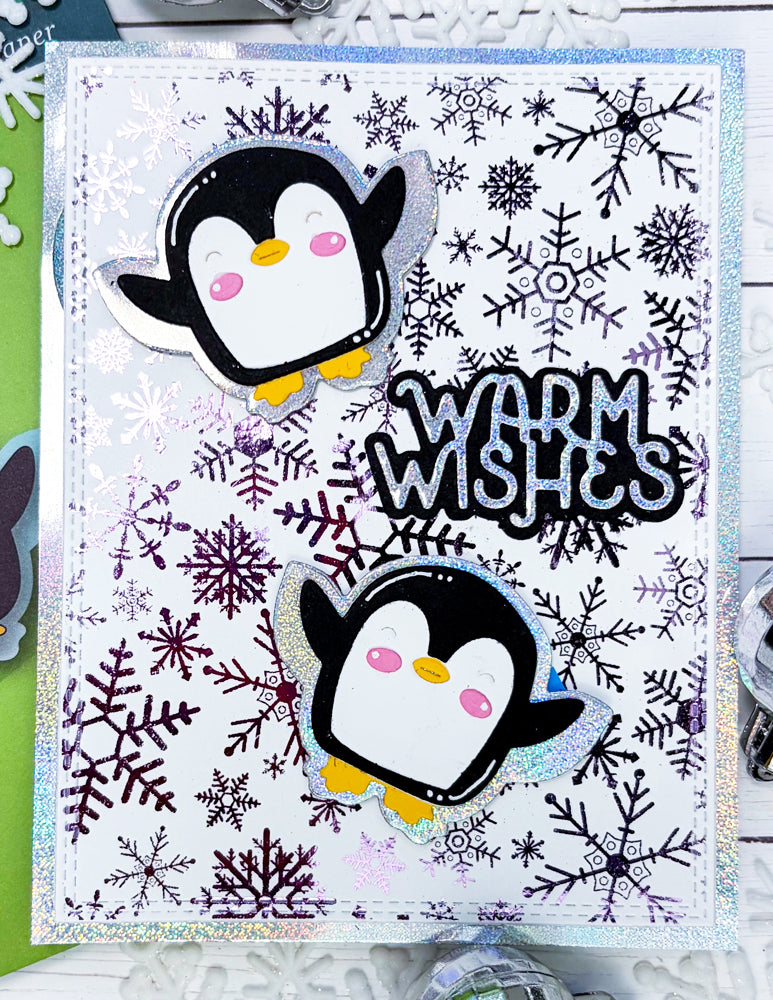 Poppy Stamps Stanzschablone - 2800 Snow Angel Penguin