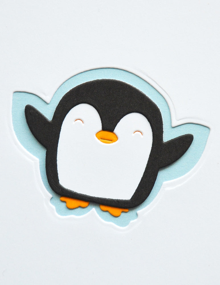 Poppy Stamps Stanzschablone - 2800 Snow Angel Penguin