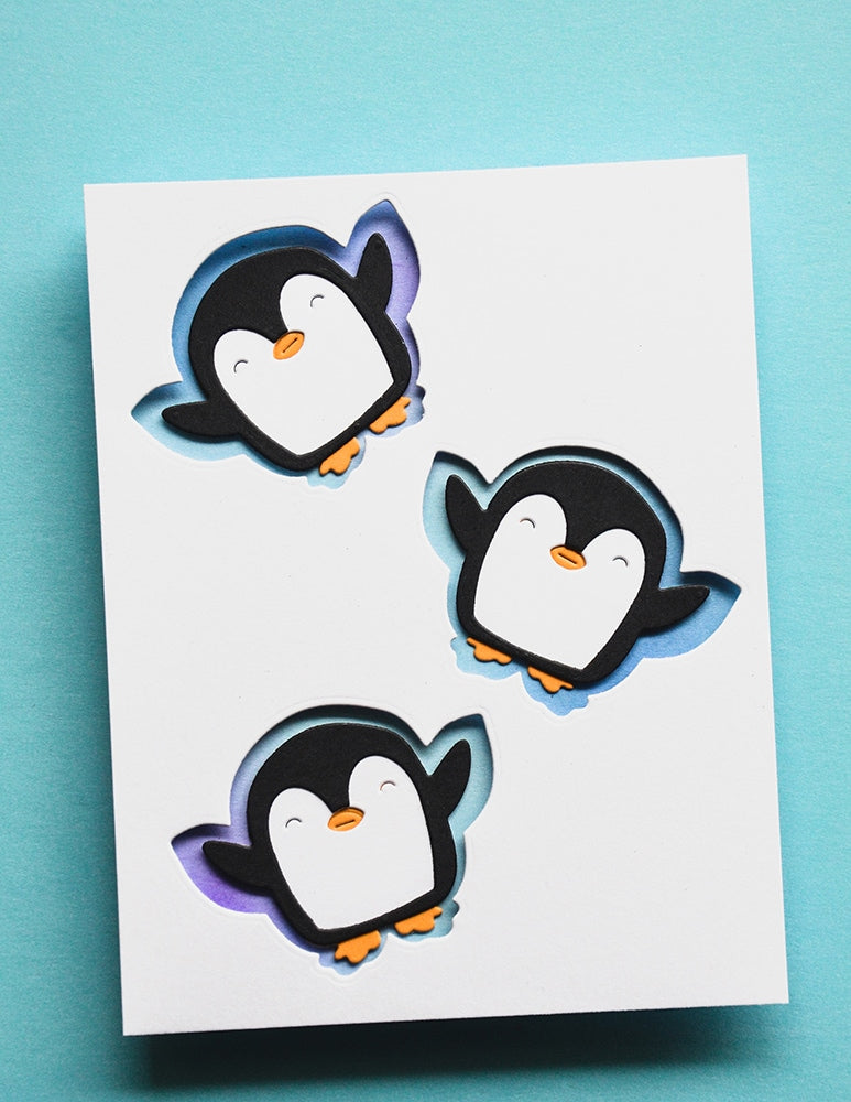 Poppy Stamps Stanzschablone - 2800 Snow Angel Penguin