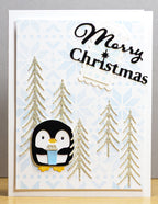 Poppy Stamps Stanzschablone - 2801 Coffee Penguin