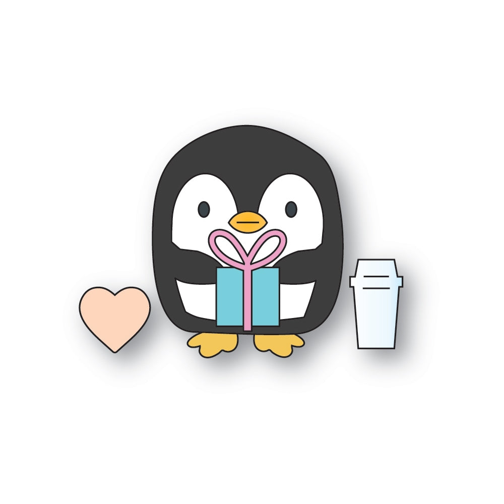 Poppy Stamps Stanzschablone - 2801 Coffee Penguin