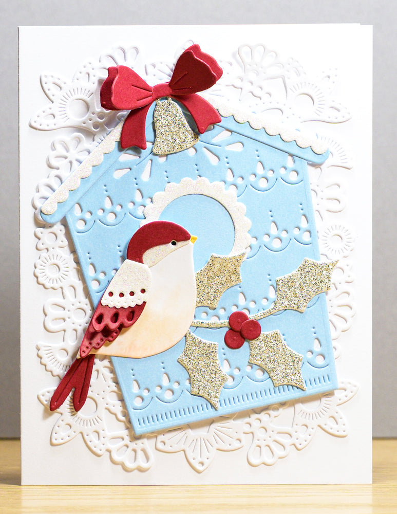 Poppy Stamps Stanzschablone - 2802 Nordic Birdhouse