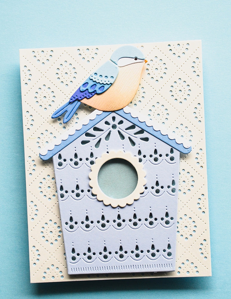 Poppy Stamps Stanzschablone - 2802 Nordic Birdhouse