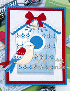Poppy Stamps Stanzschablone - 2804 Nordic Valley Bird