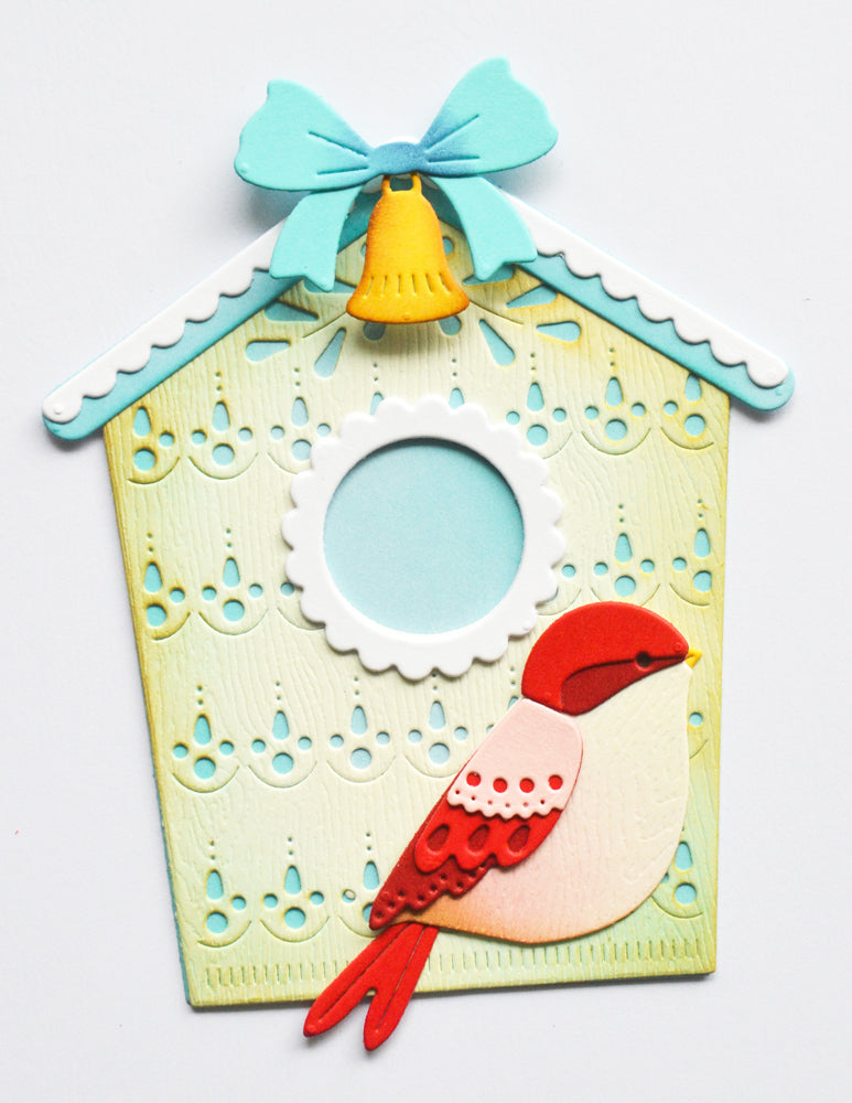 Poppy Stamps Stanzschablone - 2802 Nordic Birdhouse
