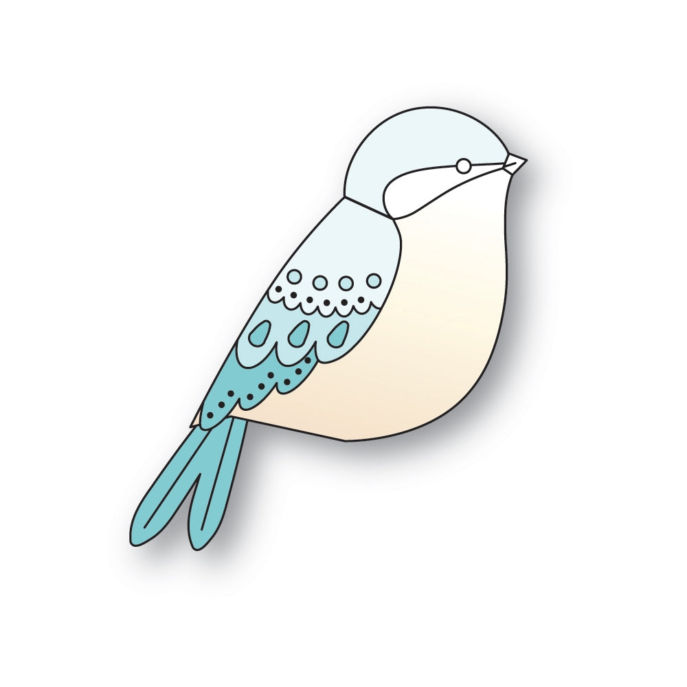 Poppy Stamps Stanzschablone - 2804 Nordic Valley Bird