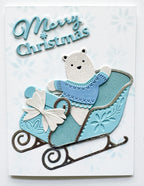 Poppy Stamps Stanzschablone - 2806 Merry Christmas Fluffy Script