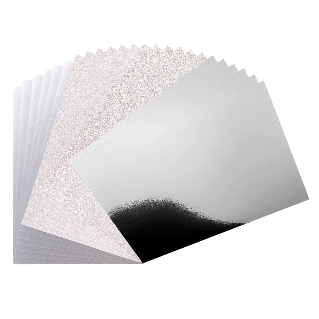 Vaessen Creative Cardstock A4 Silber-Mix 250g (24 Blatt)